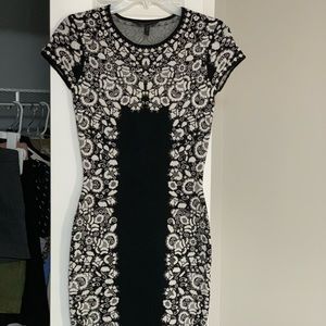 BCBGMAXAZRIA knitted body con dress